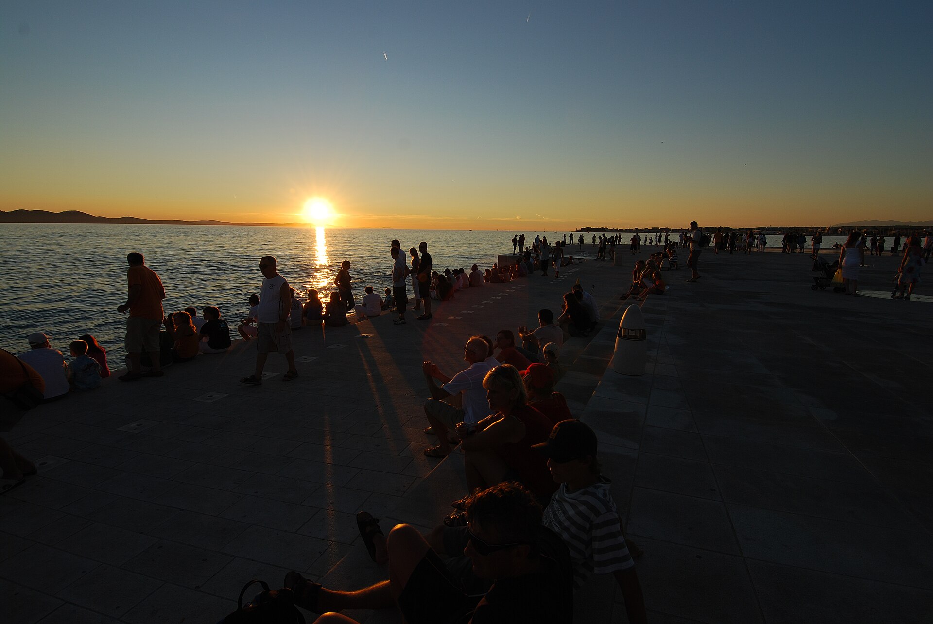 Zadar Sea Organ at sunset