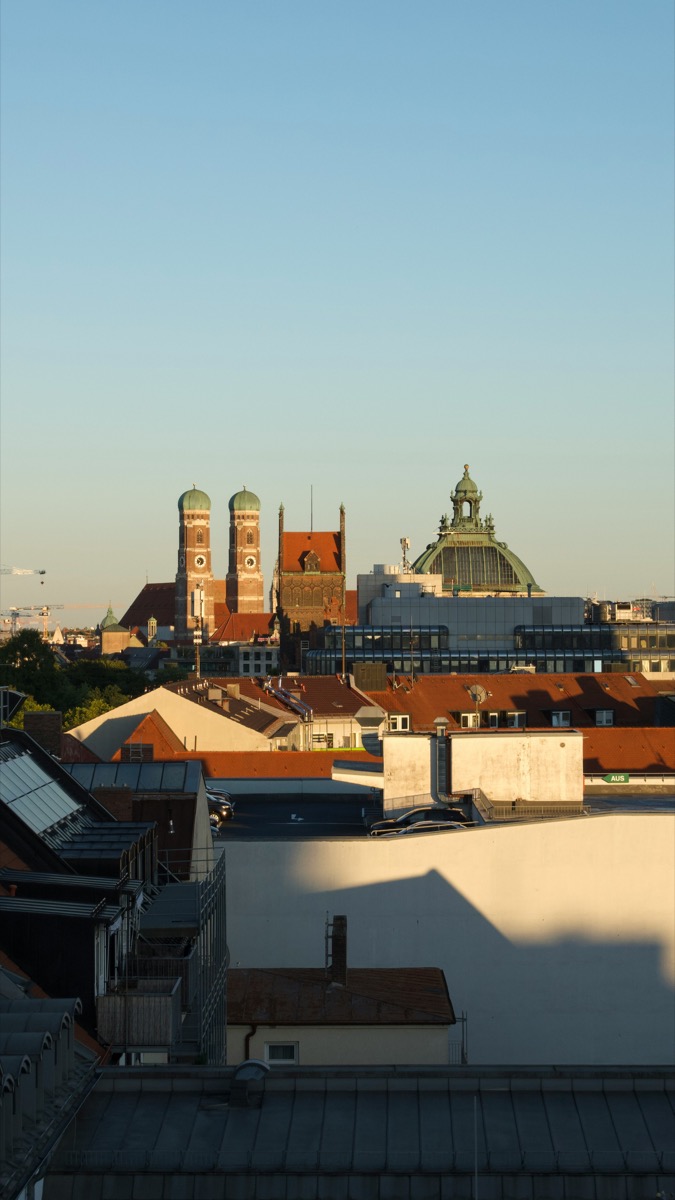 Munich skyline with Frauenkirche
